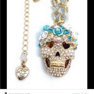 Betsey Johnson Sugar skull necklace